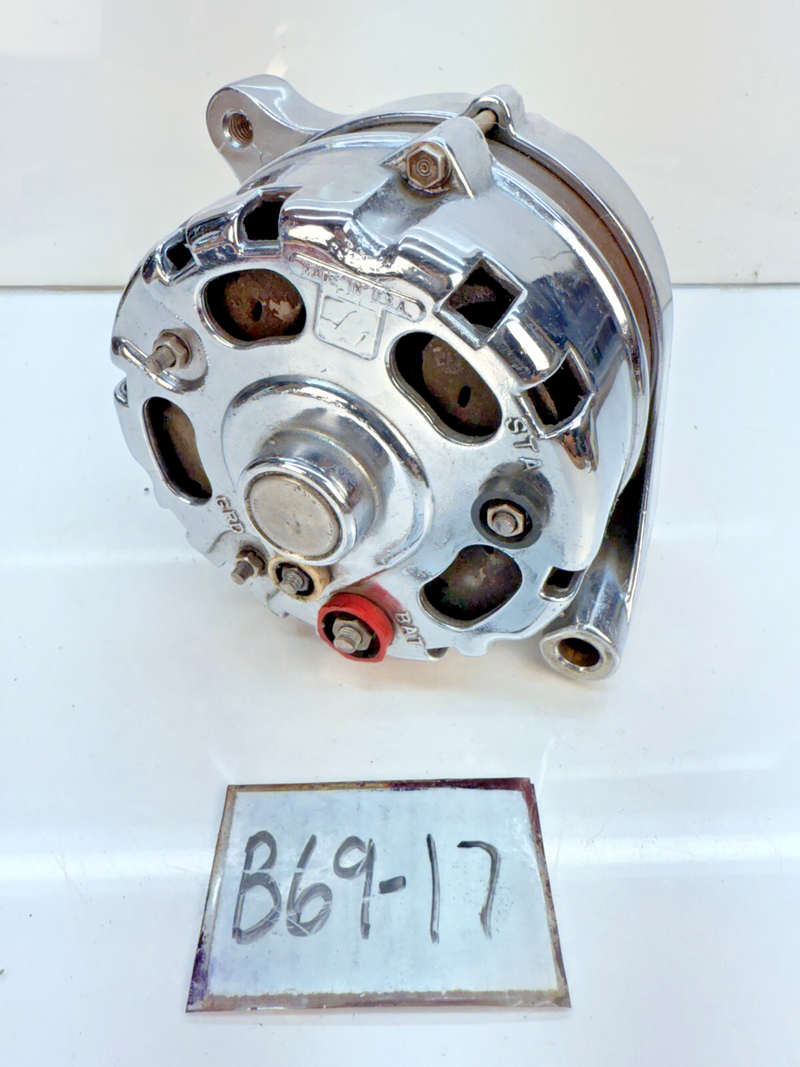 RARE OEM 1966 Mustang Fairlane Autolite 38Amp CHROME Alternator C6DF-10300-A B69
