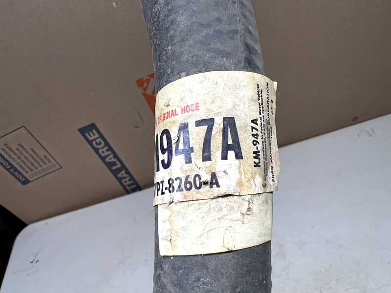 NOS Ford Motorcraft KM-947 Upper Radiator Coolant Hose 72-82 1.8L 2.0L B26
