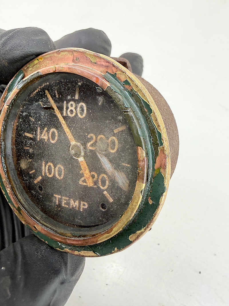 OEM 1940's Ford GPW Jeep Willys MB M38 Temperature Gauge 100-220℉ WWII C67-114