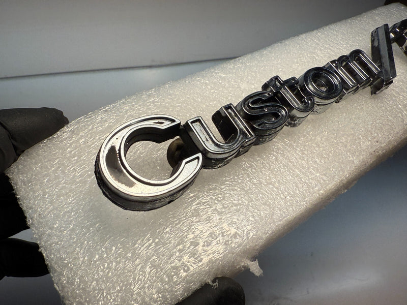 VINTAGE Custom 10 FENDER  Emblem Badge Chevy GM 3944759 Chevrolet Truck B32-42