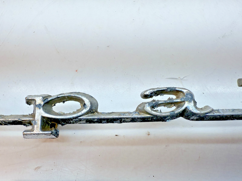 OEM 1967 Chevy Impala Rear Quarter Panel Emblem Nameplate Script E6-102