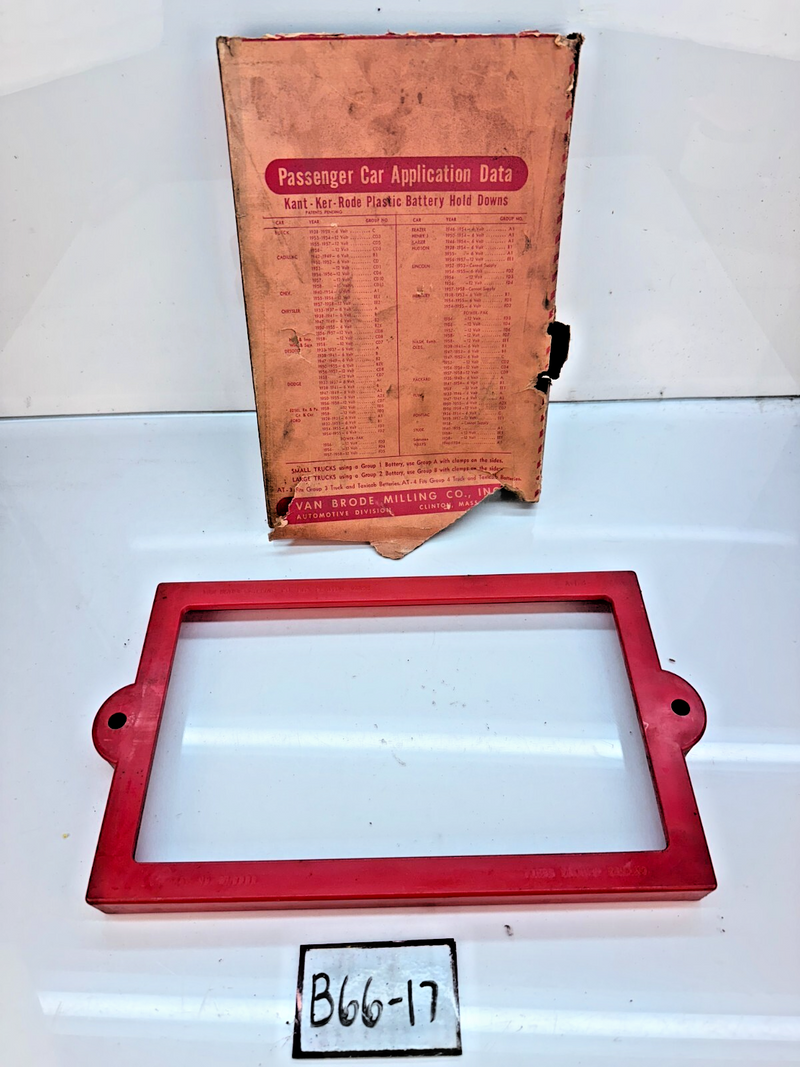 NOS  Kant-Ker-Rode Battery Hold Down Van Brode Milling B66-17