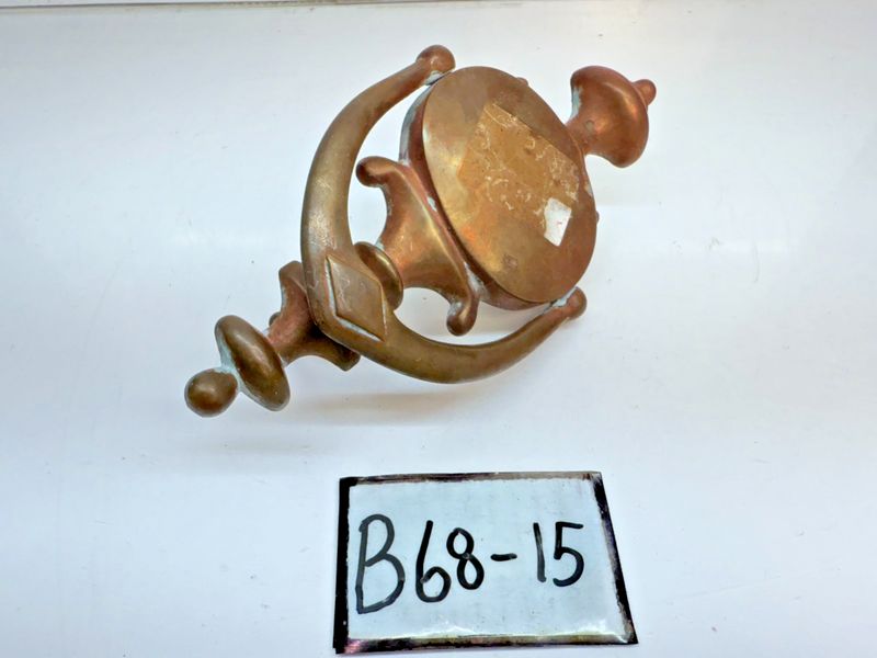 VINTAGE ANTIQUE BRASS TRADITIONAL DOOR KNOCKER 9" B68-15