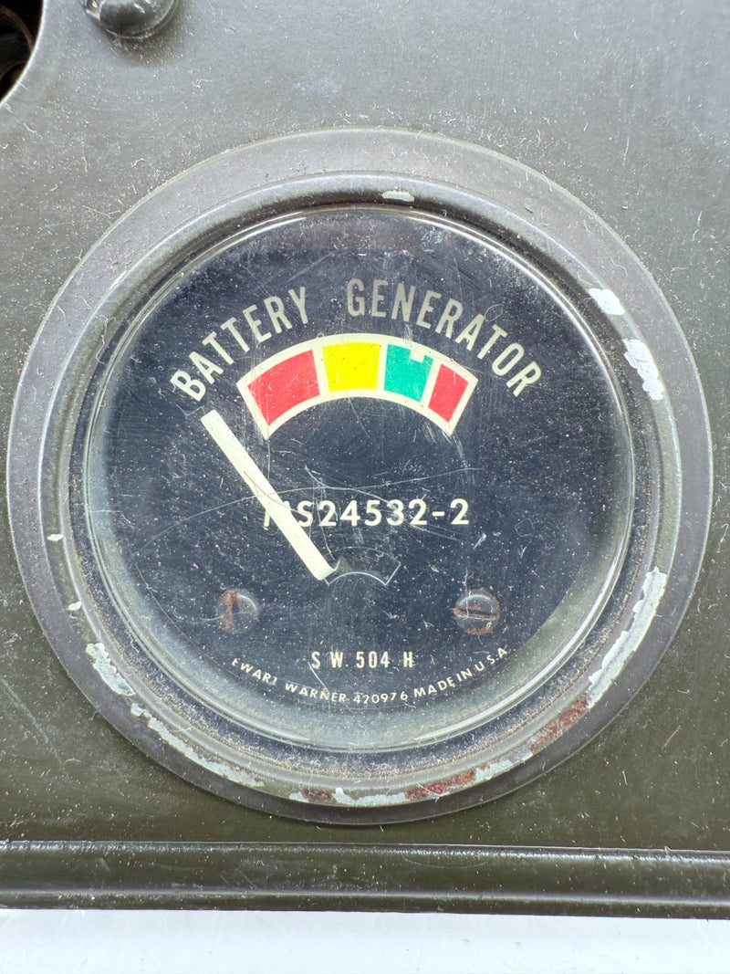 Original Jeep Willys Kaiser M38 Instrument Panel Gauge Speedometer Cluster C37-8