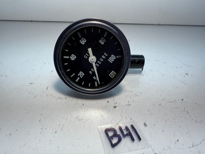 Original Vintage Stewart Warner Oil PSI Instrument Gauge Panel Dash Hotrod B41