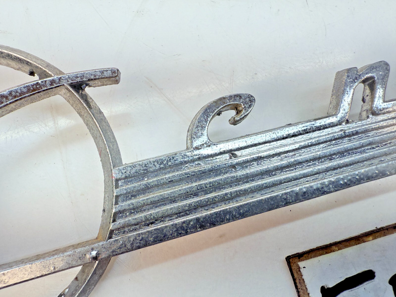 Vintage OEM 1955 Buick Century Script Emblem Badge E5-4