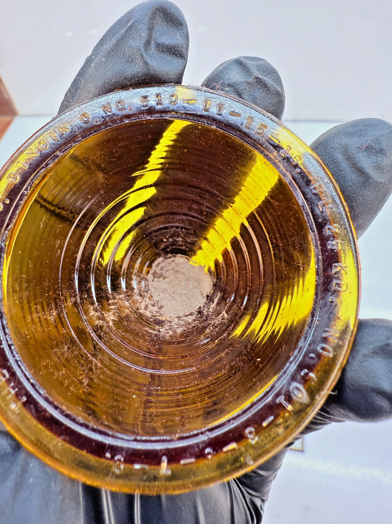 VINTAGE OEM K-D BL25 AMBER Glass Beehive Tail Light Lens B78-12