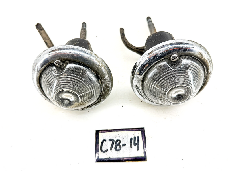 Vintage 1940s 1950s GM CHEVY GUIDE F-45 BACKUP LAMP PAIR C78-14
