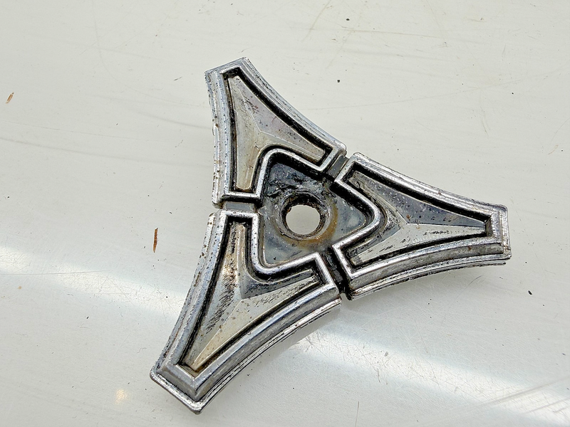 OEM 1968 1969 DODGE DART CORONET ROOF PILLAR EMBLEM 2841393 E9-29