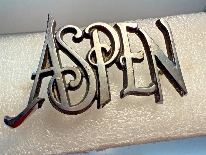 OEM 1976 - 1980 Dodge Aspen Trunk Emblem Name 77 78 79 Chrome Script B32-55