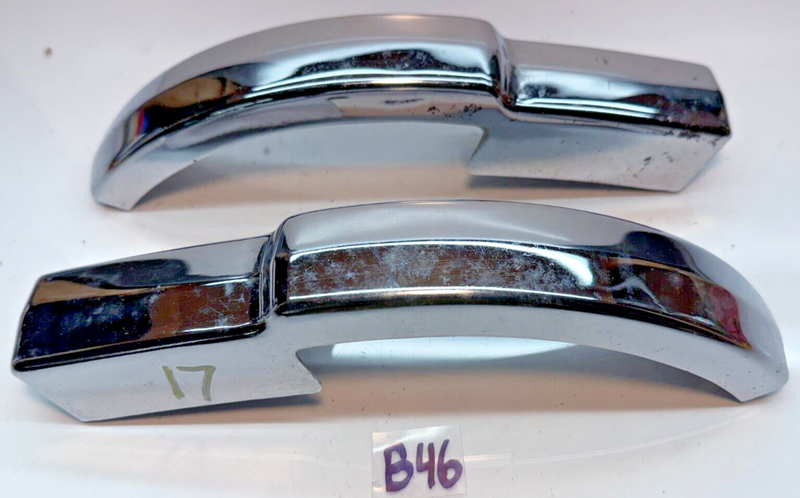 OEM 1952-53 Mercury PAIR Front Lower BUMPER GUARDS BC-17997-A B46-17