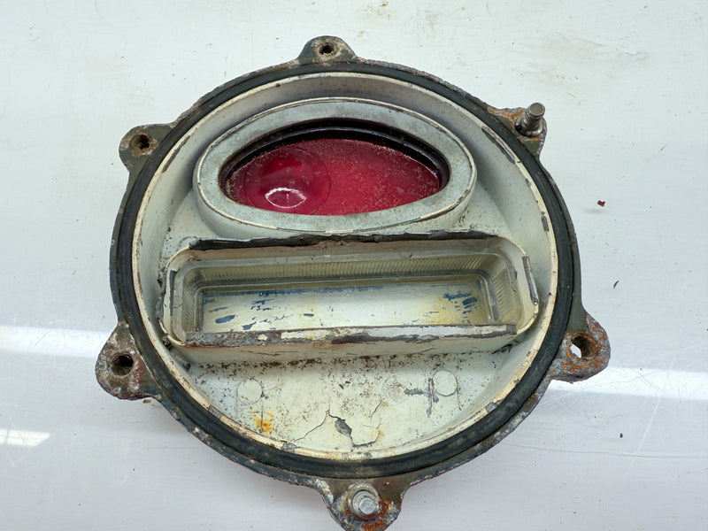 OEM 1950's Kaiser Willy M38 MC Jeep Rear Stop Light Turn Signal Lens Cover C40-6