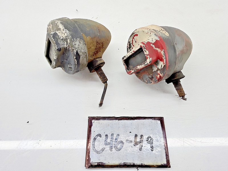 Corcoran Brown CB Pair Blackout Marker Lights Willys MB Ford GPW Jeep C46-49