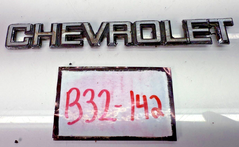 OEM Chevrolet Badge Emblem Heavy Metal 6 3/4" Nameplate GM Original B32-142