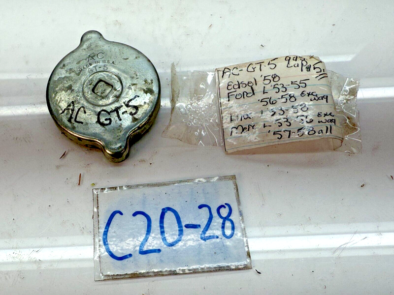 NOS 1935-1958 FORD LINCOLN MERCURY AC GAS CAP GT-5 850807 C20-28