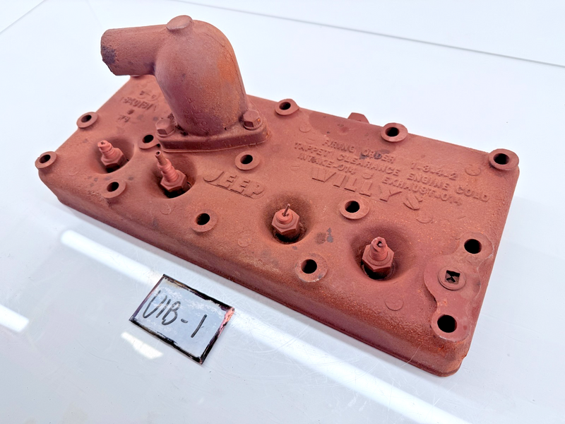 OEM Jeep Willys CJ2A CJ3A L-134 Cylinder Head MB? GPW? L134 640161 W4 WWII U1B-1