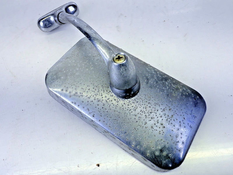 Vintage Accessory 5" Chrome Clamp on Truck Side View Mirror C27-26