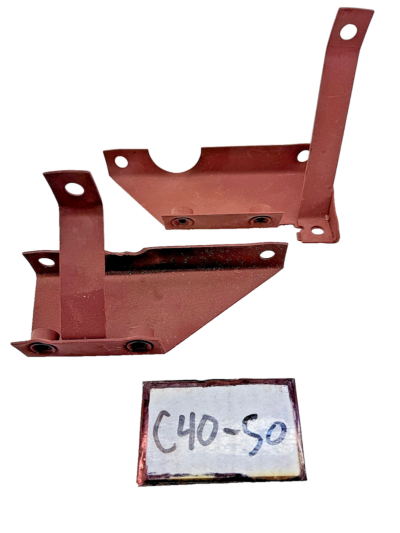 OEM Ford GPW Jeep Willys MB CJ M38 Air Cleaner Mounting Brackets "F" Mark C40-50
