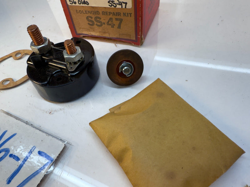 NOS 1955-56 CHRYSLER / 1956 OLDSMOBILE SOLENOID REPAIR KIT SS-47 55 56 C16-17