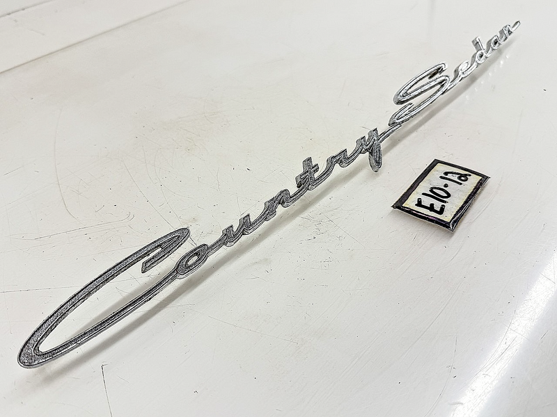 OEM 1963 FORD GALAXIE COUNTRY SEDAN WAGON SCRIPT EMBLEM C3AB-7142528-B E10-12