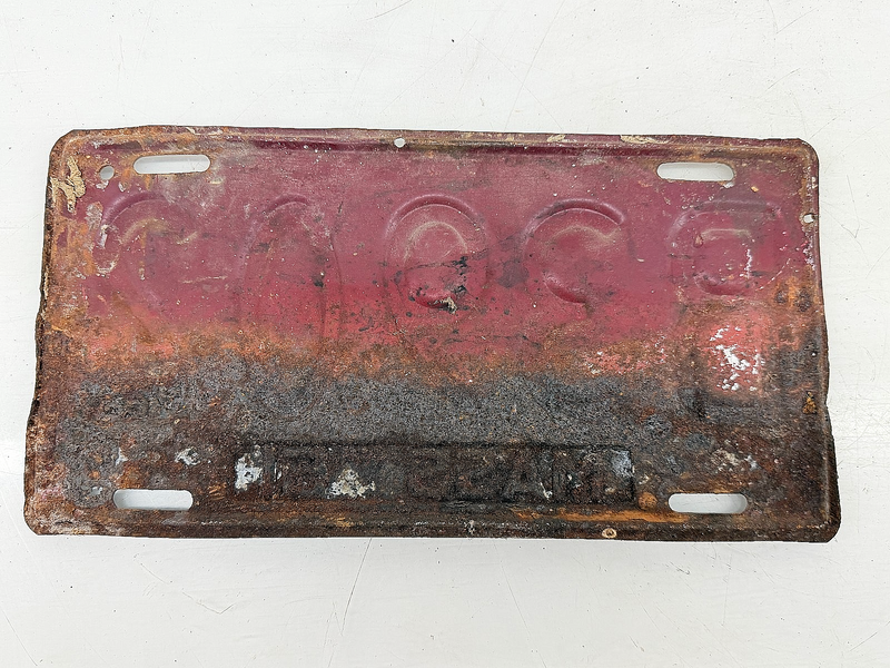 Vintage 1951 B3902 Massachusetts License Plate Sign MA B3902 C76-60