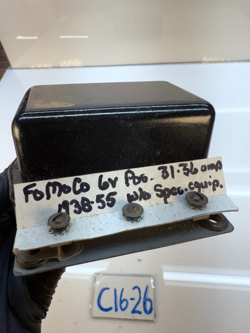 NOS FORD BOX OEM VOLTAGE REGULATOR MERC LINCOLN 50'S 8A-10505-A1 C16-26