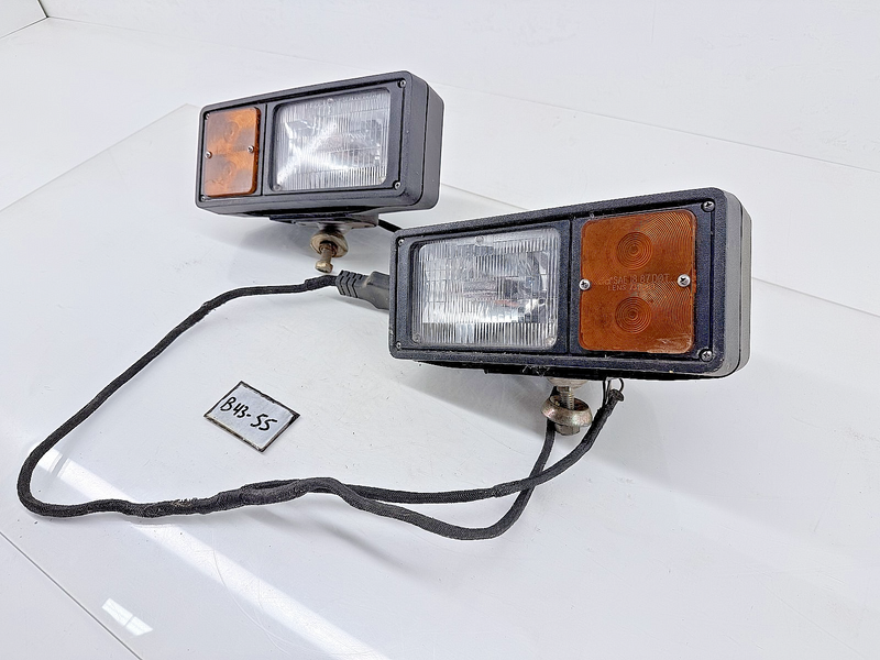 Dominion Auto Snow Plow Light Signal Head Lamp Light Pair SAE H12P 87 DOT B43-55