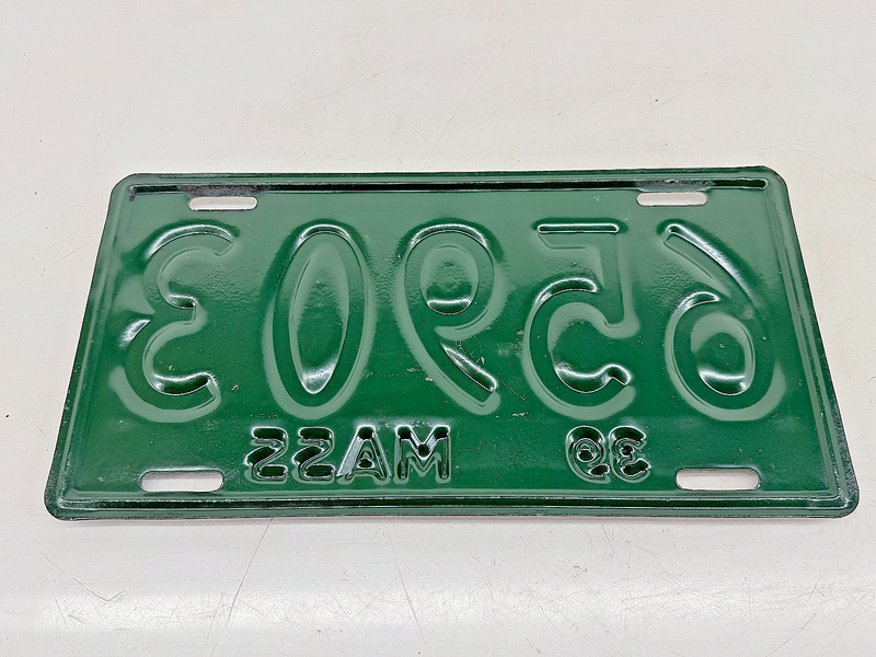 Repainted 1939 65903 Massachusetts License Plate Sign MA 65.903 C76-39