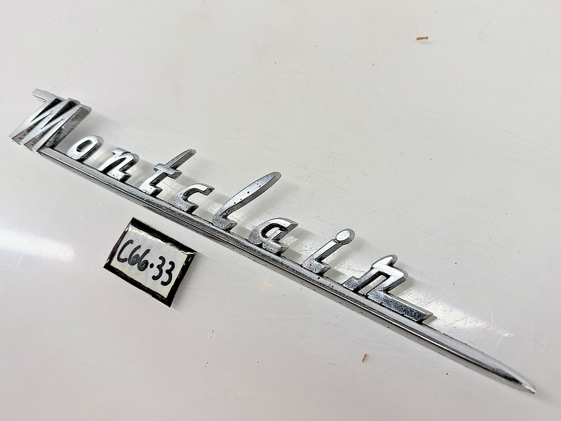 OEM 1955 1956 Mercury "MONTCLAIR" Chrome Emblem Name Plate Script C66-33