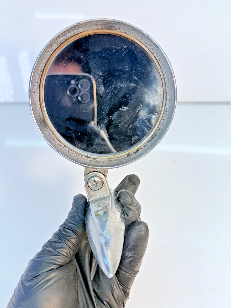 Original Vintage 1950s Yankee Tri-Bar Side View Mirror Classic Car 40100 B55-16