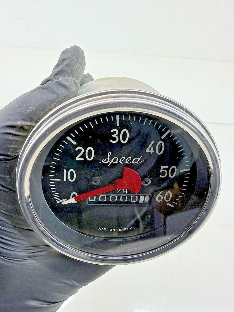 NOS Vintage Willys Jeep 50s Nippon Seiki Speedometer 60 M/H Speed Script C33-31