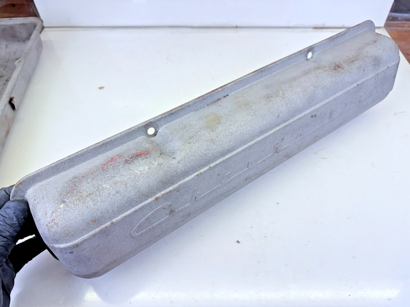 VINTAGE 1955 1956 1957 1958 1959 CHEVROLET SCRIPT VALVE COVERS CHEVY C26-1