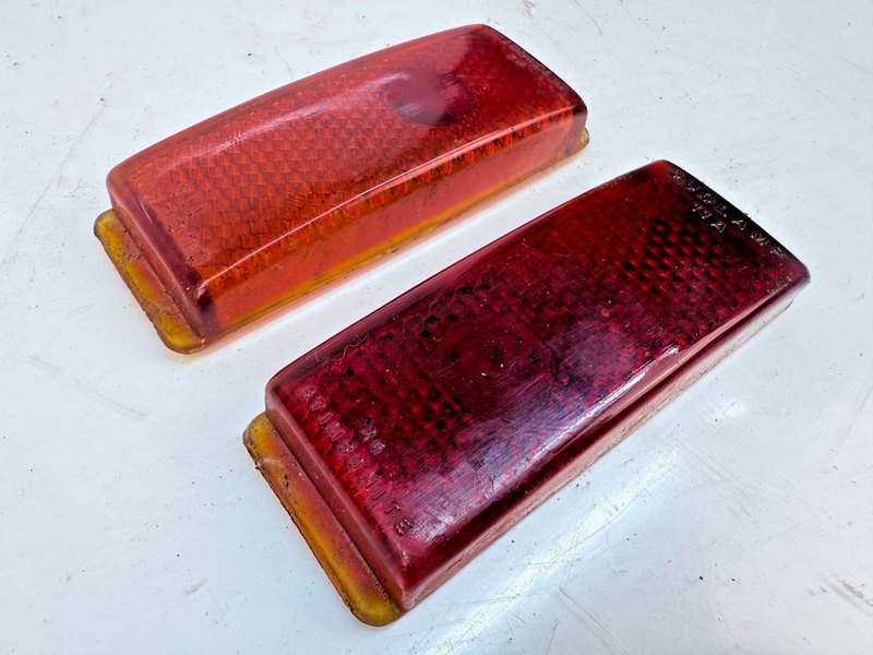 OEM 1941 Ford Duo Lamp PAIR Tail Light Lens #11A Passenger Glass B76-9