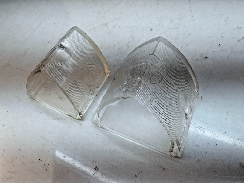 OEM Delco Guide 1956 Chevy Bel Air PAIR Reverse Light Lens 5947162 RI-56 B4-9