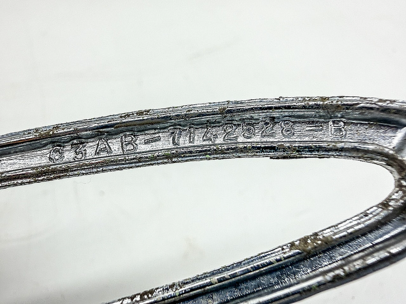 OEM 1963 FORD GALAXIE COUNTRY SEDAN WAGON SCRIPT EMBLEM C3AB-7142528-B E10-12