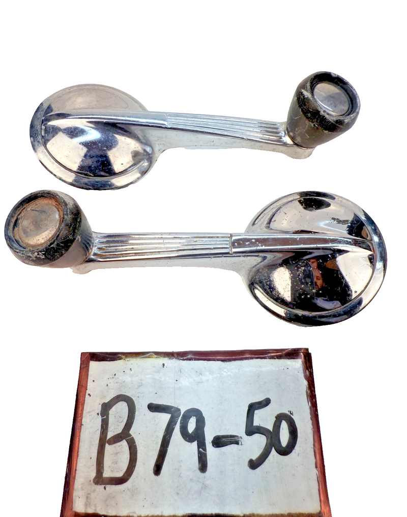 1949 - 1962 Chevy Corvette Bel Air Impala PAIR Door Window Crank Handle B79-50