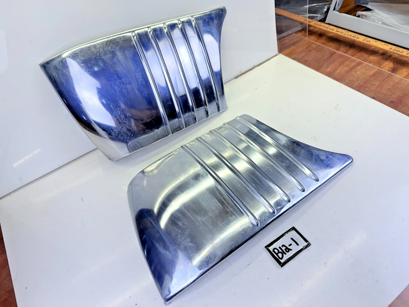 OEM 1949 OLDSMOBILE 98 4 DOOR PAIR STONE GUARD SHIELD Set RH LH B12-1