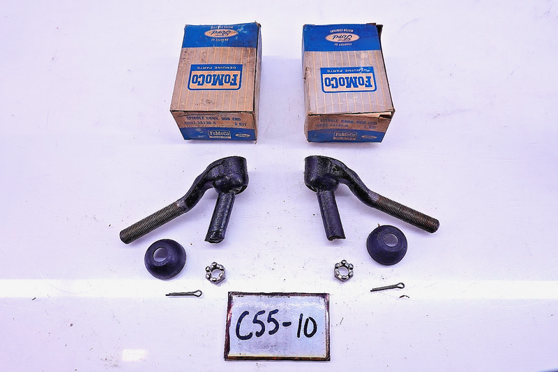 NOS PAIR  1960- 1965 Mustang Falcon Mercury Comet Outer Tie Rod C0DZ3A130 C55-10