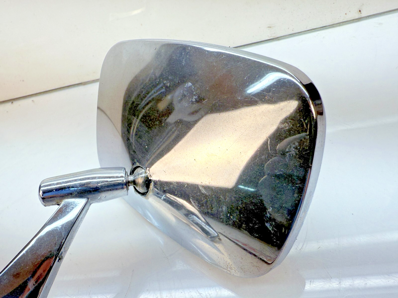 Vintage Side Exterior Mirror Rat Rod Universal Chrome 60412-412 B67-5