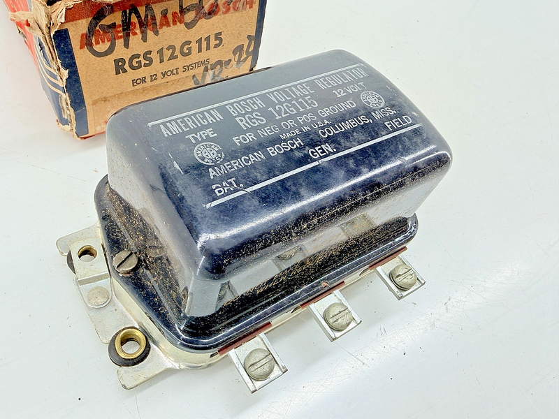 NOS 1953 - 1965 JEEP STUDEBAKER AMC VOLTAGE REGULATOR RGS 12G115 VR20 C74-13