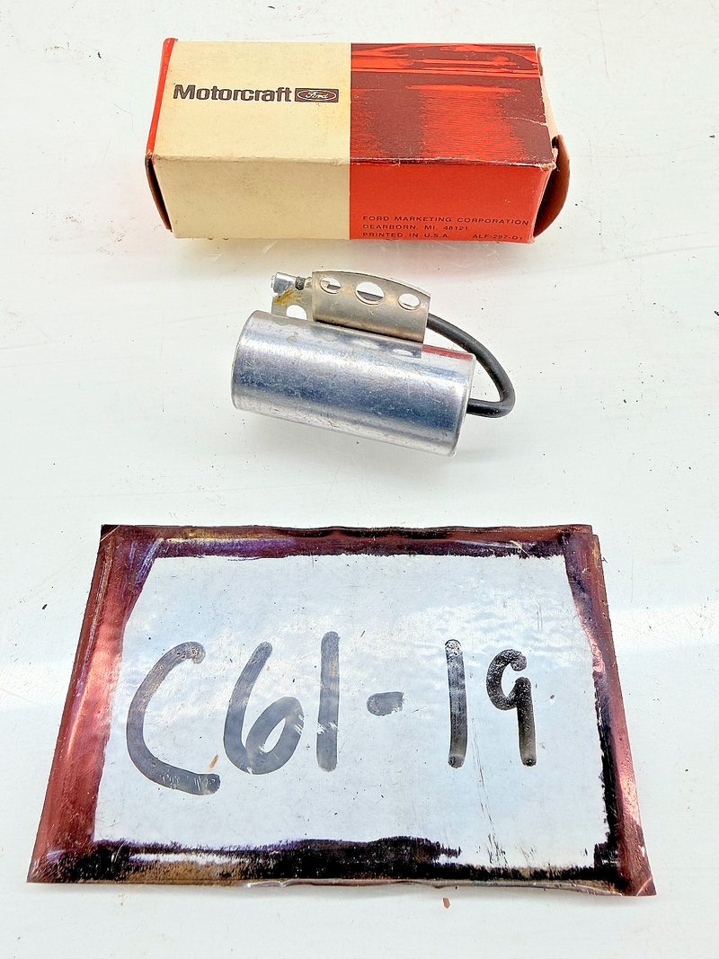 NOS 1965 - 1969 Ford Mustang HiPo 289 Boss 302 Condenser DC6 7RA-12300-C C61-19