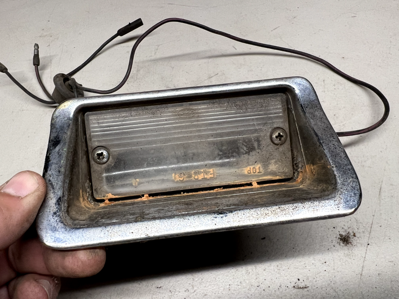 FORD THUNDERBIRD REAR BUMPER BACKUP LIGHT HOUSINGS 1961-1963 OEM U1C-B9-3