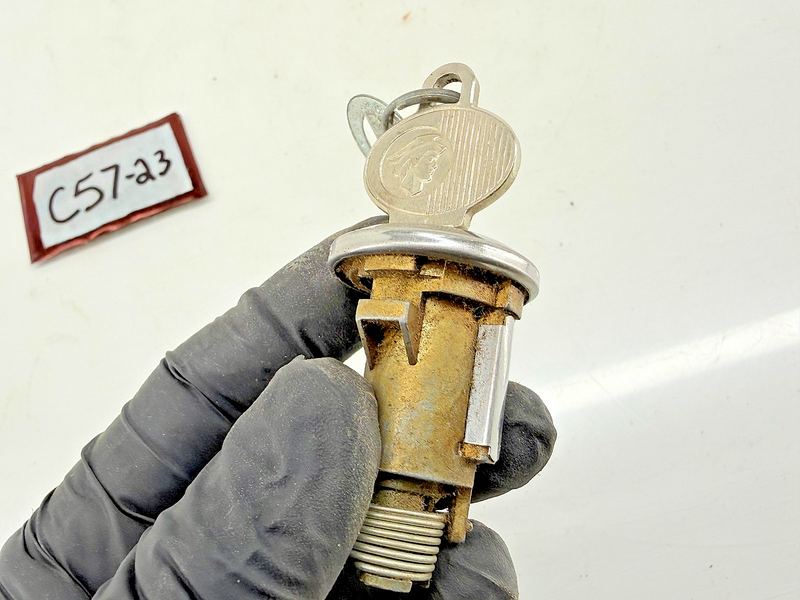 NOS 1964 - 1977 FORD LINCOLN MERCURY Trunk Lock Cylinder & Keys C57-23