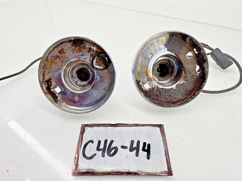 OEM 1965 - 1968 Jeep CJ3 CJ5 CJ6 PAIR Parking Light Lens Willys C46-44