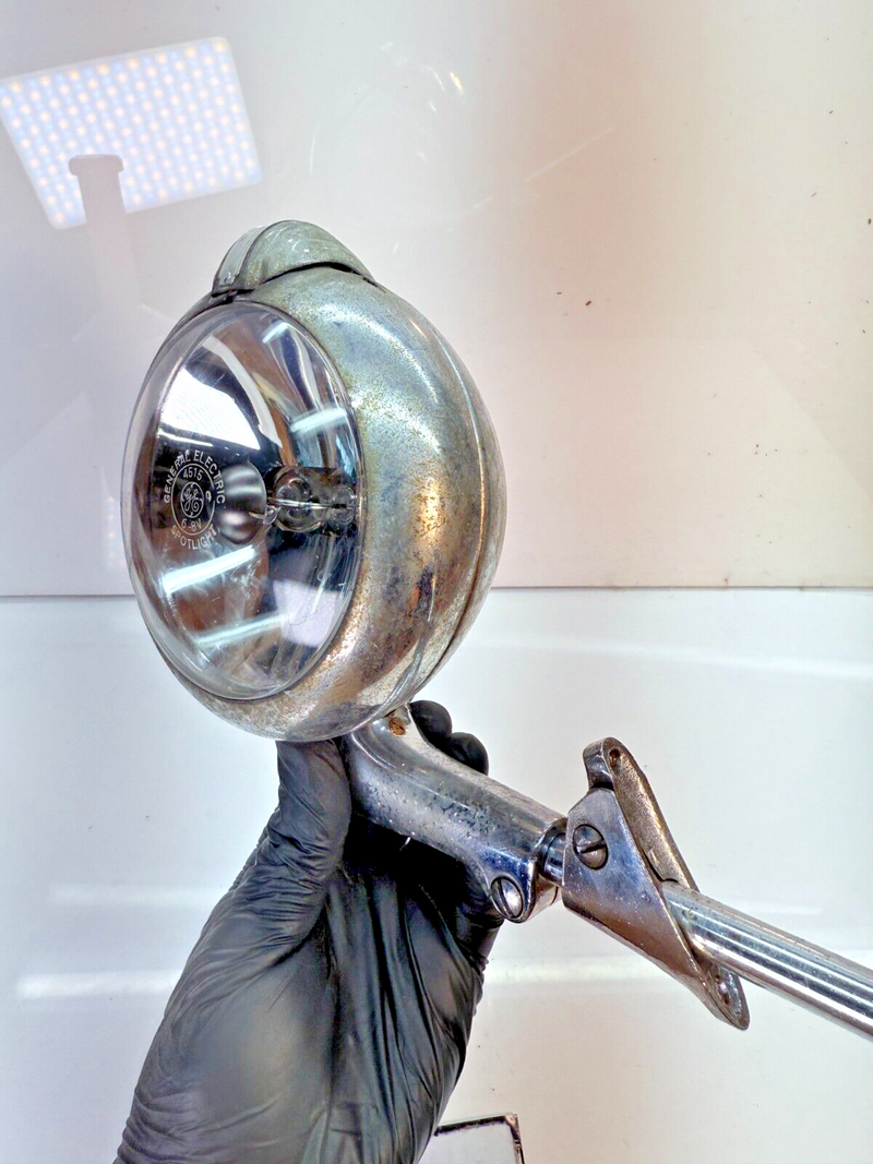 Vintage Unity Model 4" USA Spotlight Search Light Rat Rod Car Truck C24-12