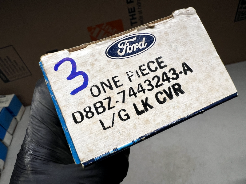 D8BZ-7443243-A NOS 1979-82 Ford Fairmont L/G LK Cover Black 79 80 81 82 B26-3