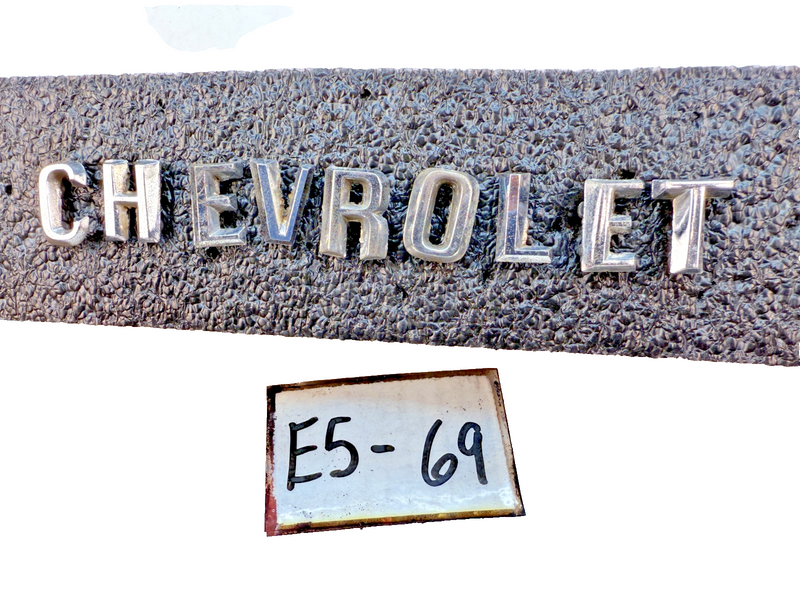 OEM 1960 1961 Chevy Impala Bel Air Chrome HOOD LETTERS "CHEVROLET" 60 61 E5-69