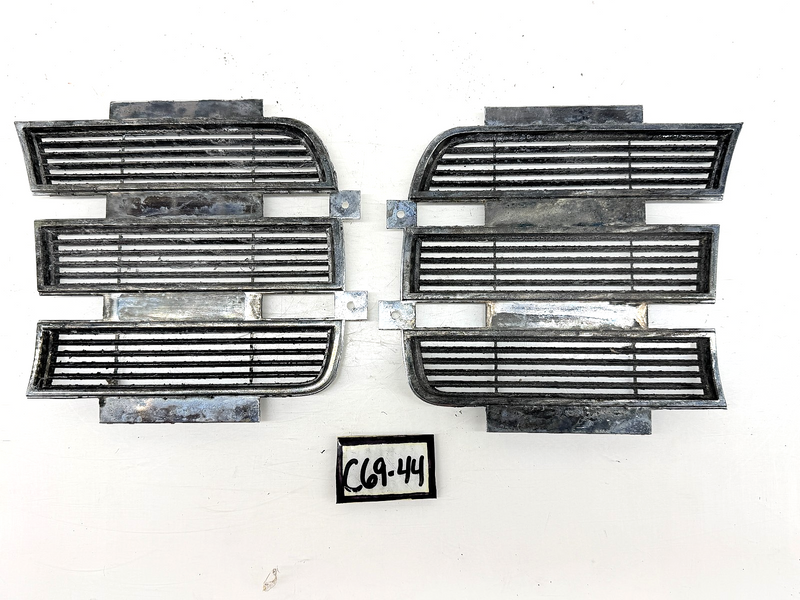 OEM 1969 Camaro RS Headlight Inner Chrome Doors 3958005 LH 3958006 RH C69-44
