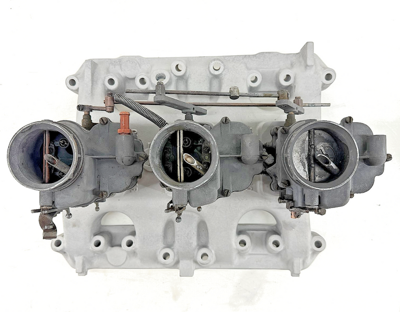 1956 1957 Offenhauser 3615 Tri-Power Intake Manifold Dodge Red Ram Hemi 315 325