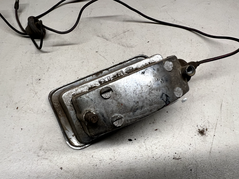 FORD THUNDERBIRD REAR BUMPER BACKUP LIGHT HOUSINGS 1961-1963 OEM U1C-B9-3